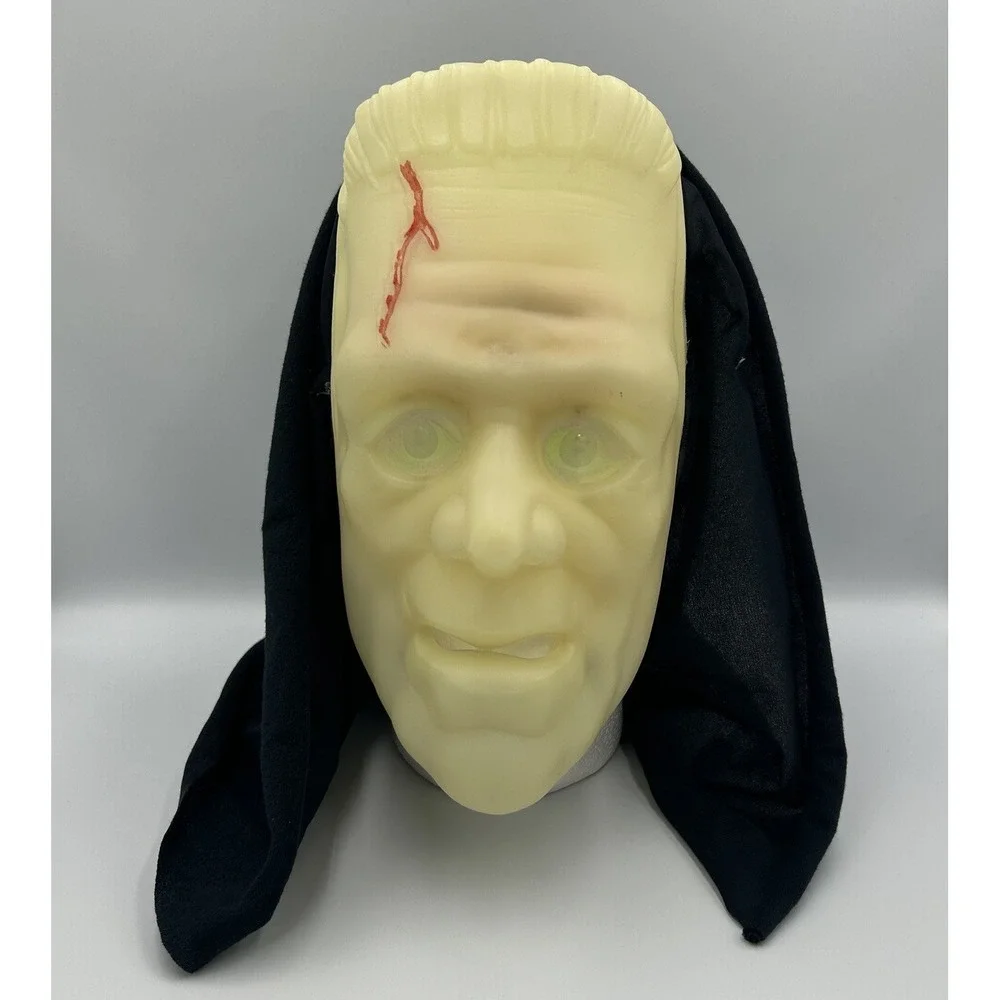 Frankenstein Glow‎ In The Dark Halloween Mask Hologram Eyes
